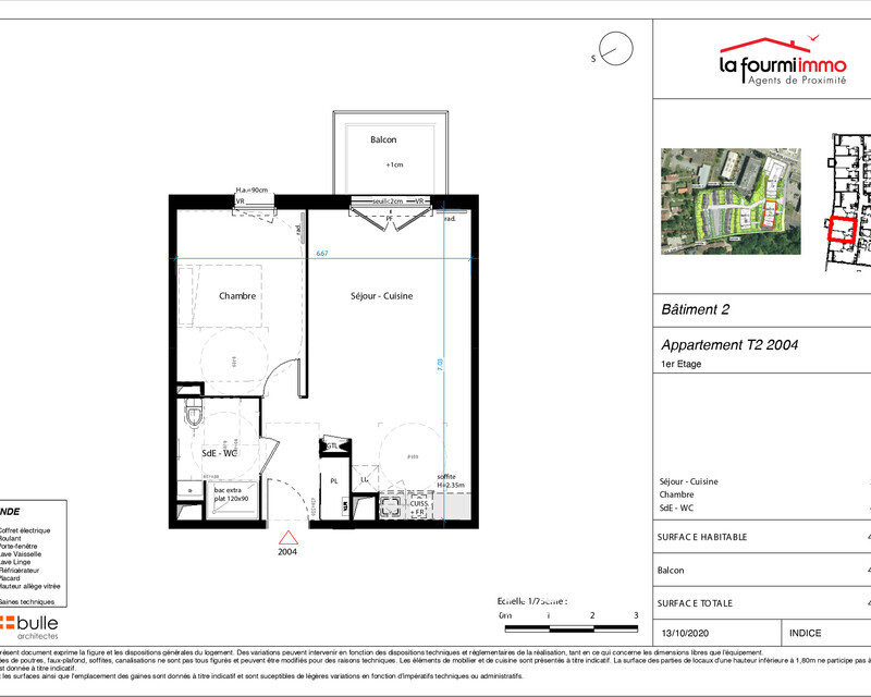 Appartement T2 Lormont - Plan t2 200 000 -01