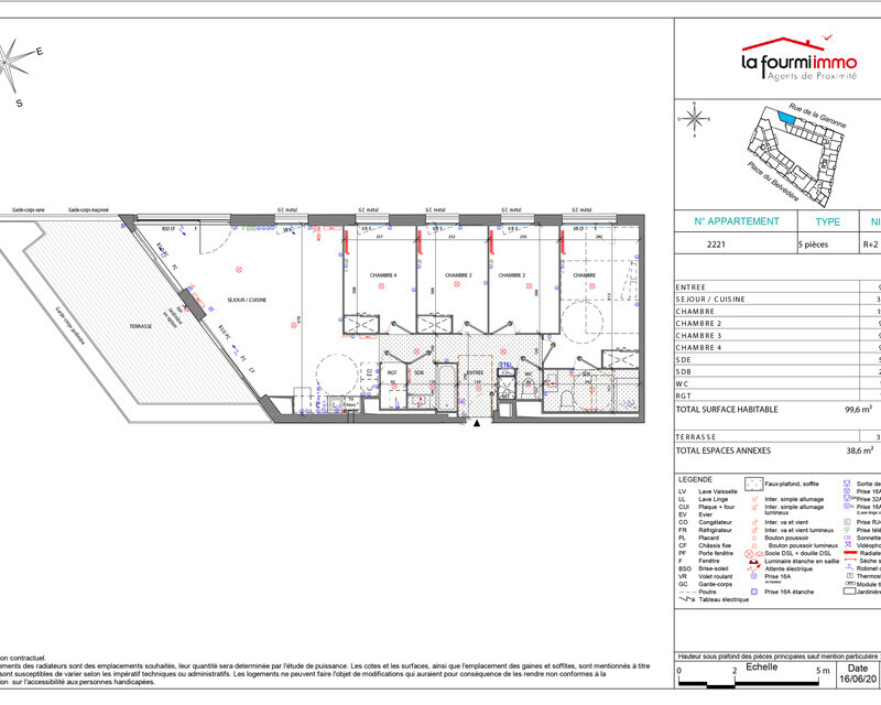 Appartement T5 Bordeaux  - Plan t5 450 000 -01