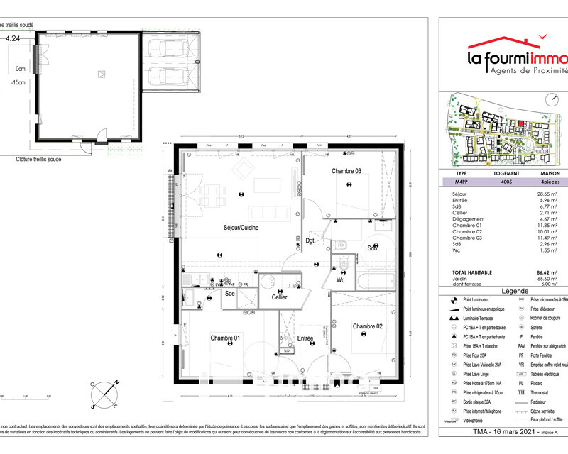 Maison M4 Gradignan - Plan m4 407 000 -01