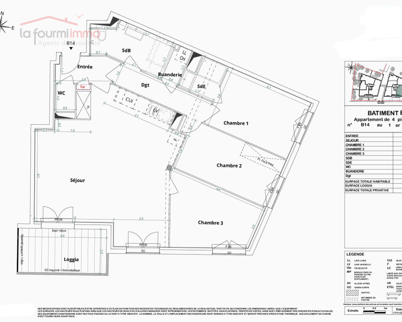 Appartement T4 Mérignac - Plan t4 425 000 