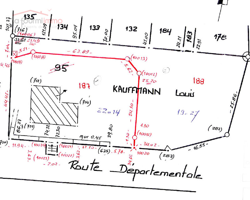 Vends Terrain à bâtir  à Bockange (57220) - 21 ares - Plan terrain004
