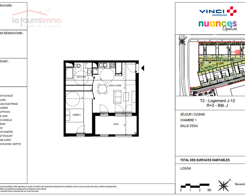 Appartement T2 Toulouse  - Plan t2 205 500 