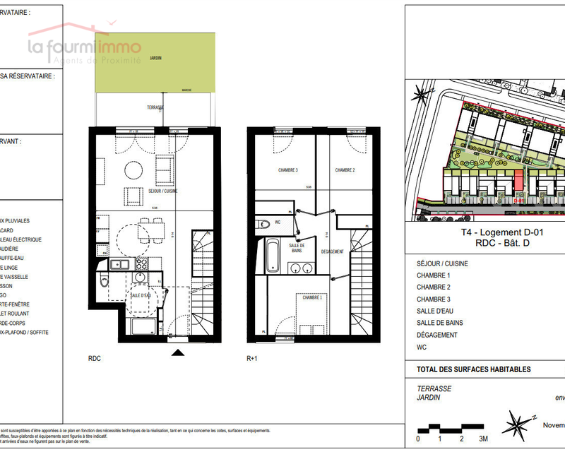 Appartement T4 Duplex Toulouse  - Plan t4 321 600 
