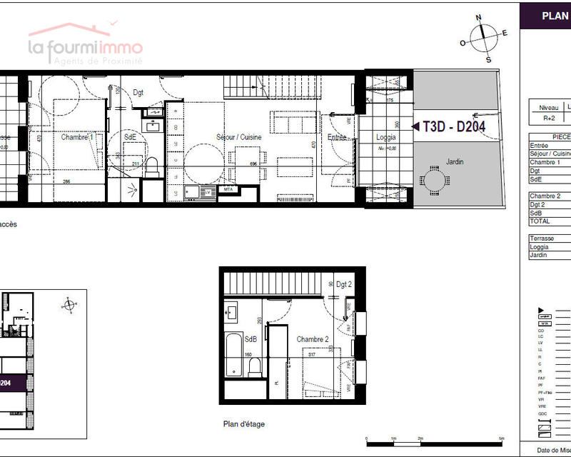 Appartement T3 Bordeaux - Plan t3 321 000 