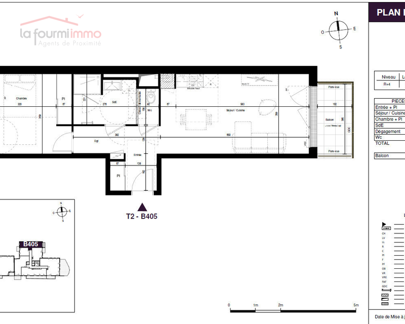 Appartement T2 Villenave-d'Ornon - Plan t2 251 000 