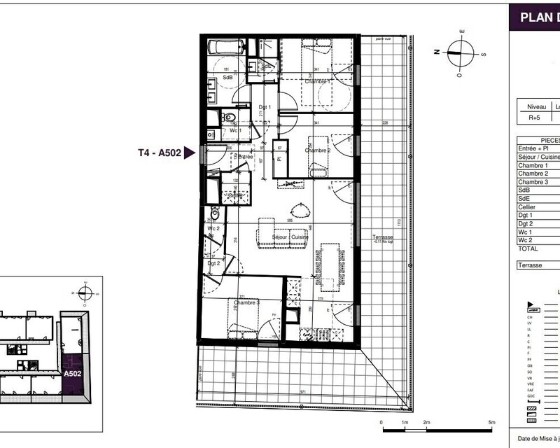 Appartement T4 Bordeaux - Plan t4 440 000 