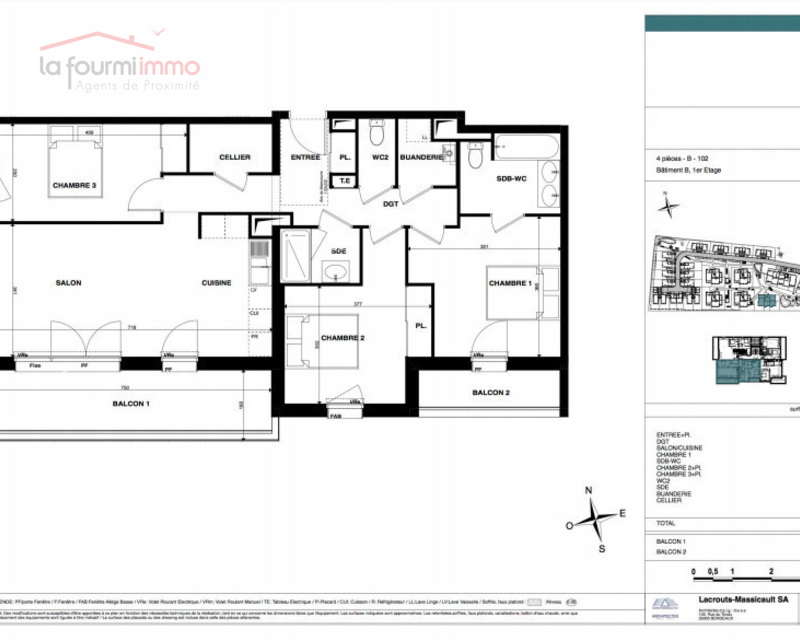 Appartement T4 Gradignan - Plan t4 394 000 