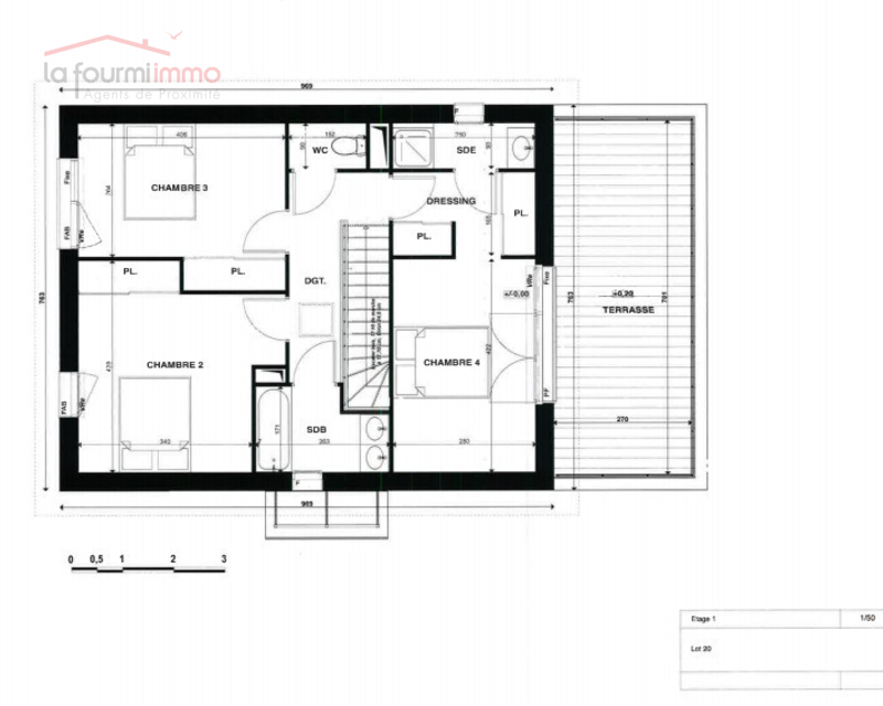 Maison M5 Gradignan - Plan m5 499 000  1 