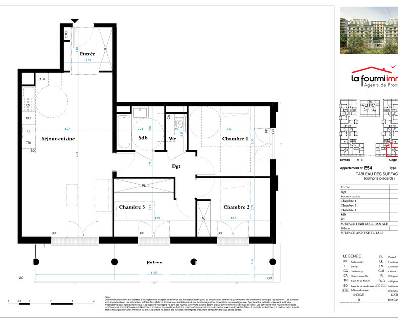 Appartement T4 Bordeaux - Plan t4 375 000 -01