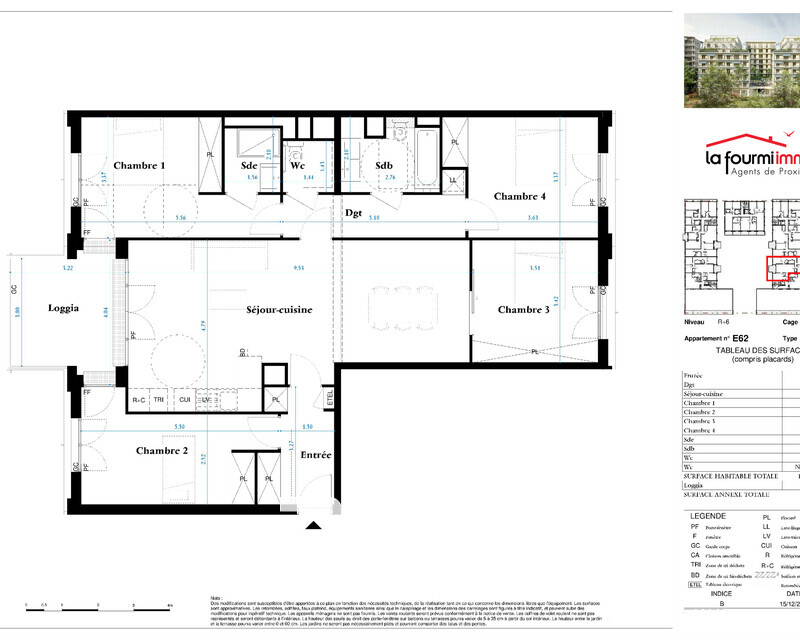 Appartement T5 Bordeaux  - Plan t5 485 000 -01