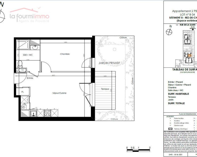 Appartement T2 Parempuyre  - Plan t2 202 500 