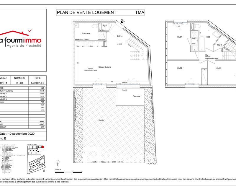 Appartement T4 Bruges - Plan t4 384 500 -01