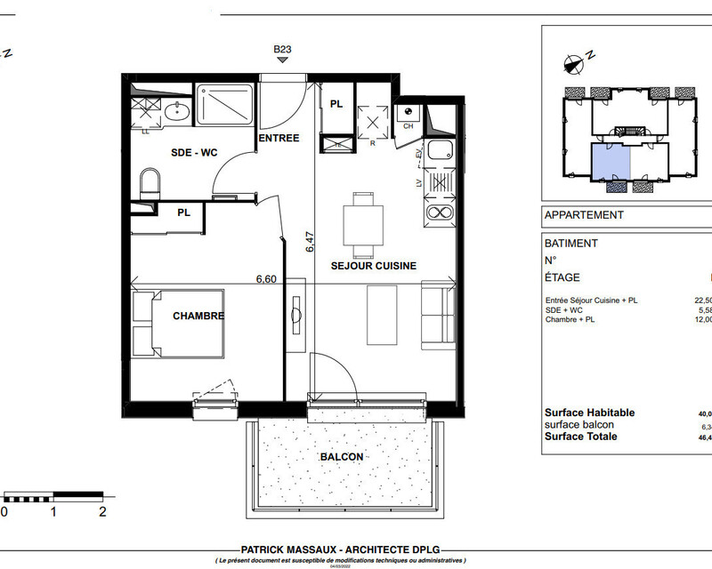 Appartement T2 Parempuyre   - Plan t2 214 000 