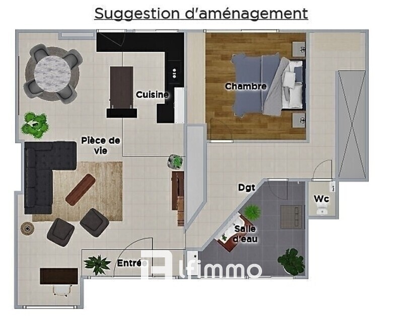appartement / loft 100m² - 2d