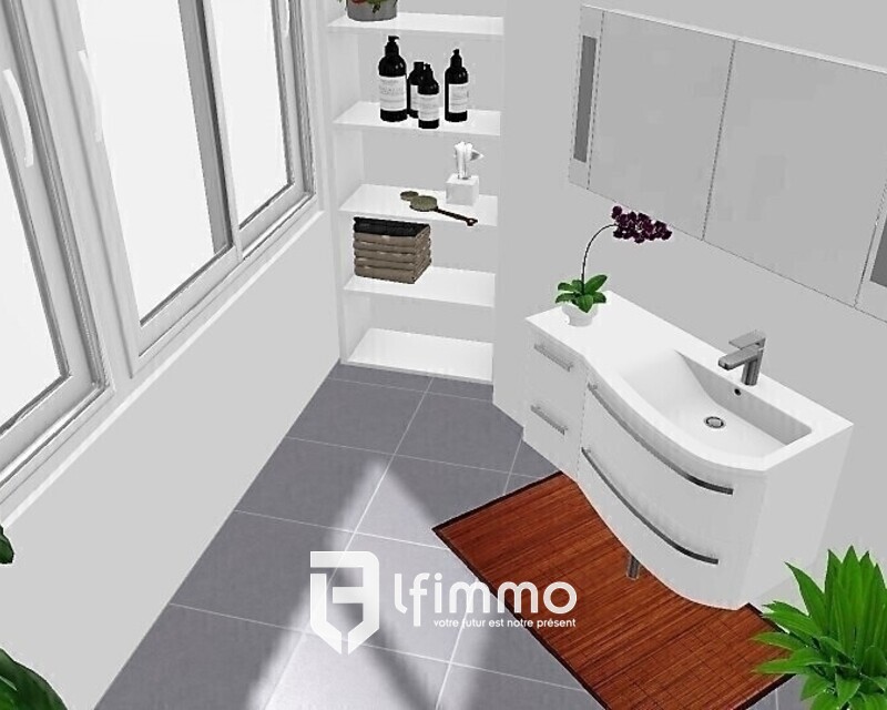 appartement / loft 100m² - Sdb lavabo