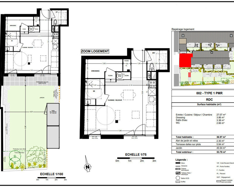 Appartement T1 Talence - Plan t1 250 000 