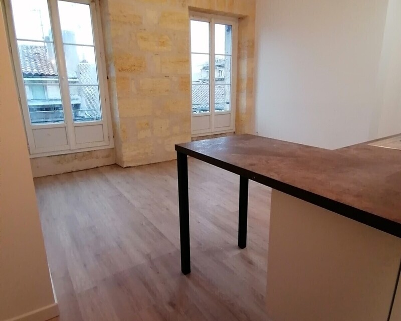 Appartement T2  Bordeaux triangle  - salon 