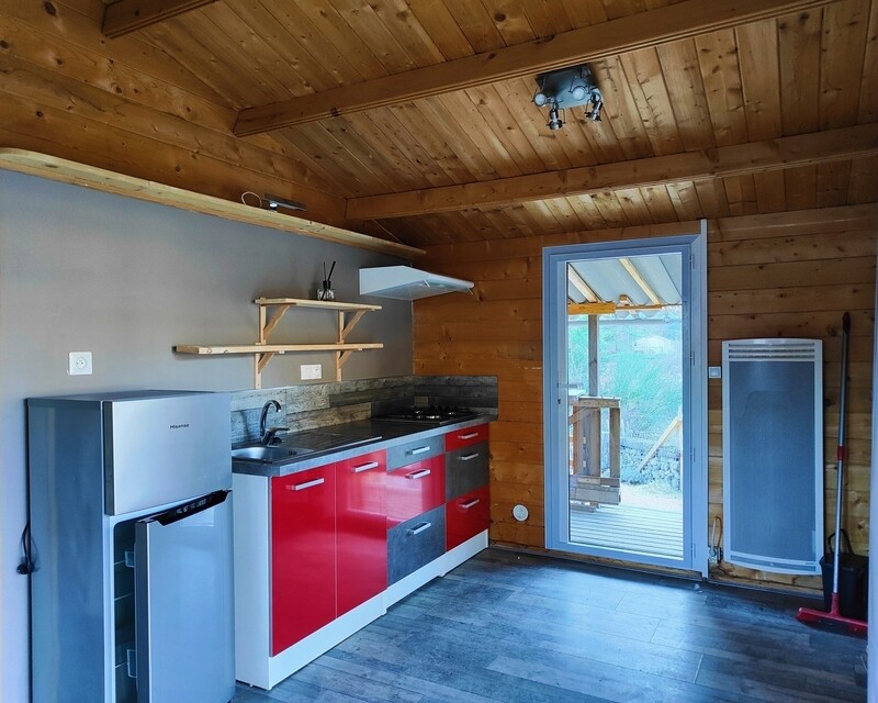 Chalet + Mobilhome - cuisine chalet