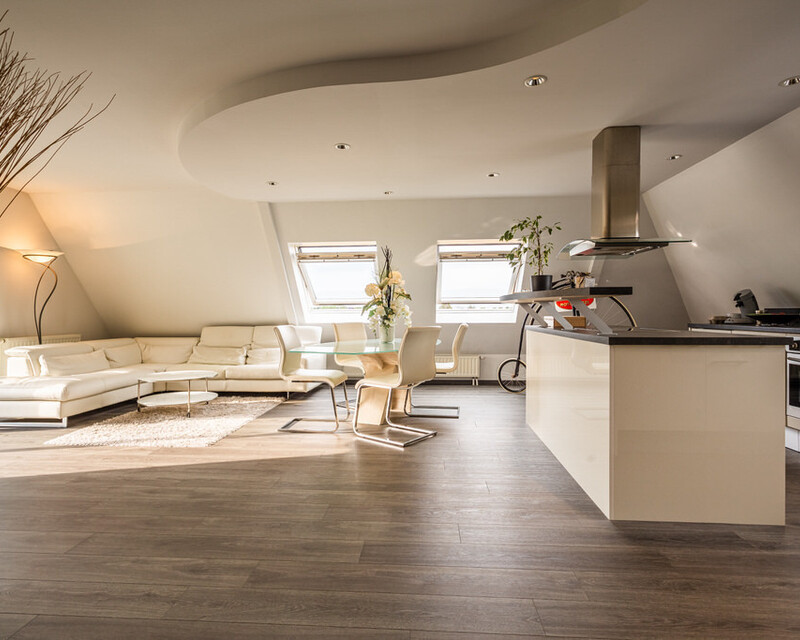 Dernier étage : très belles prestations + terrasse avec vue - Pièce de vie  17 rue du nord niederhausbergen 20220504