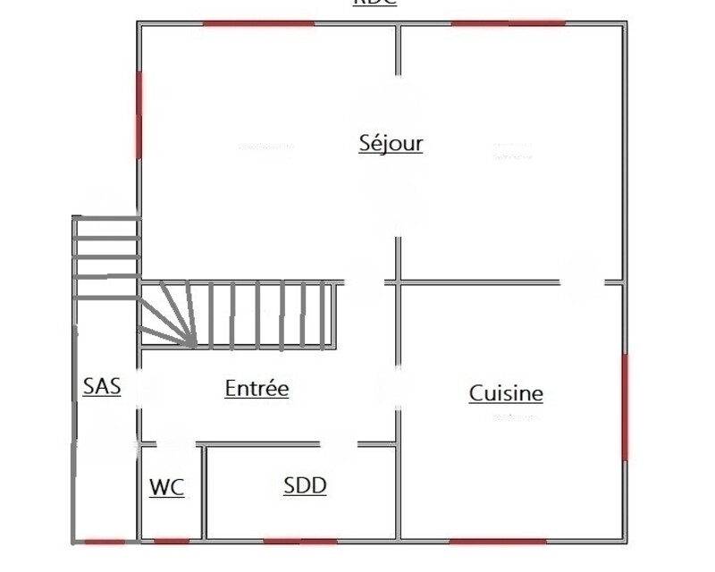 Herrlisheim – Maison 4/5 pièces 105m² -pour un investisseur - 1plan rdc