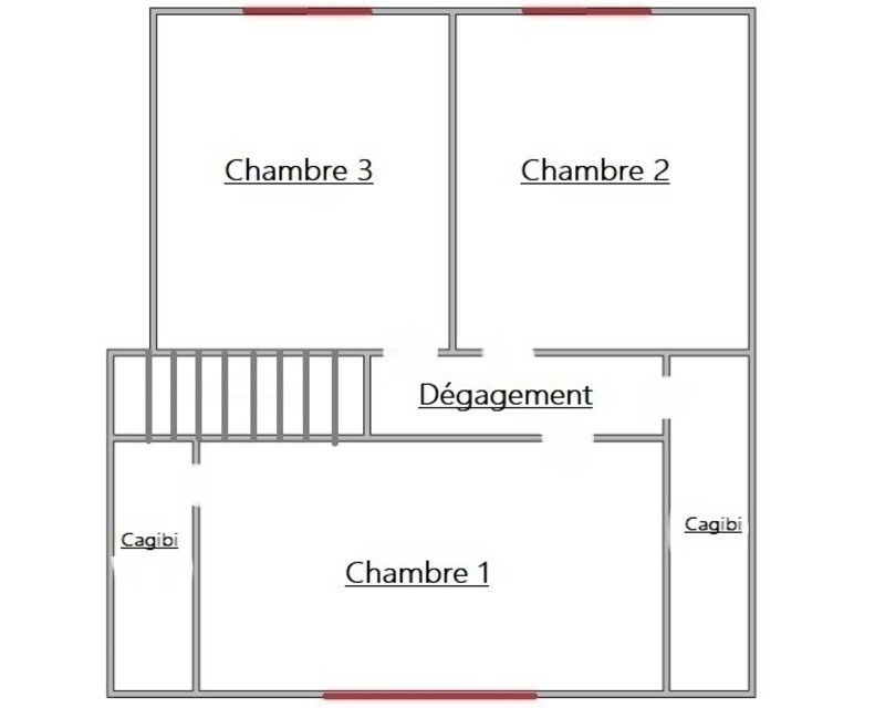 Herrlisheim – Maison 4/5 pièces 105m² -pour un investisseur - 2plan etage